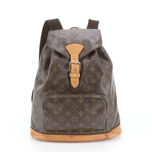 Louis Vuitton Monogram Montsouris GM M51135 Leather Backpack, Women's - Picture 1 of 9